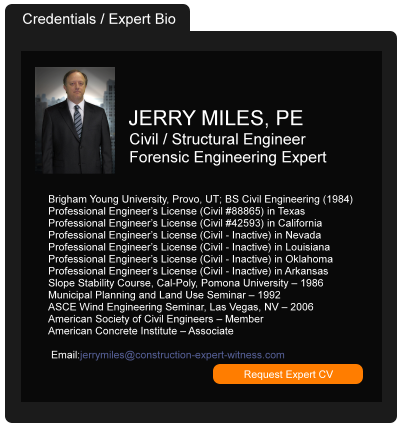 Anaheim California civil engineering expert witness